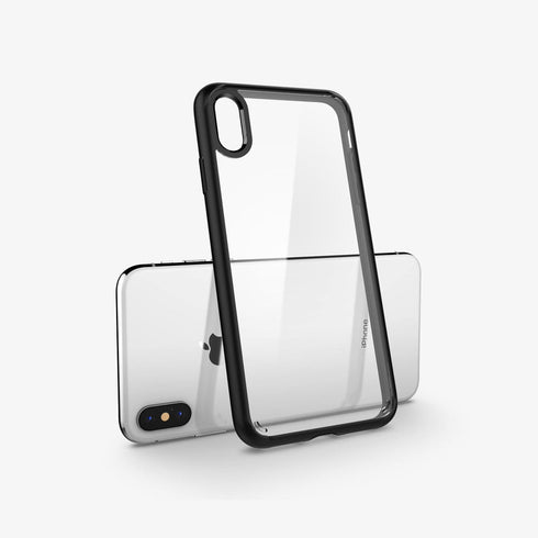 064CS24873 - iPhone XR Case Ultra Hybrid in crystal clear showing the back